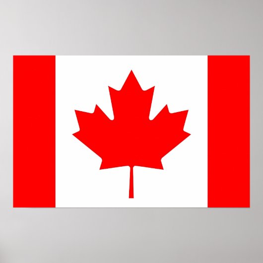 Poster met de vlag van Canada (Voorkant)