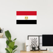 Poster met de vlag van Egypte (Thuiskantoor)