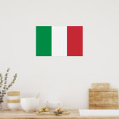 Poster met de vlag van Italië (Keuken)