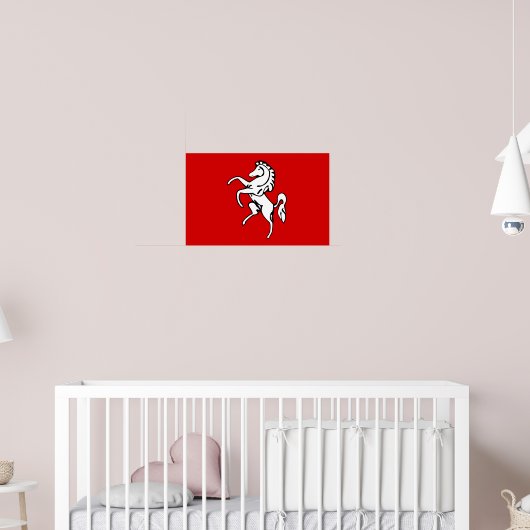 Poster met de vlag van Kent, Engeland (Kinderkamer 2)
