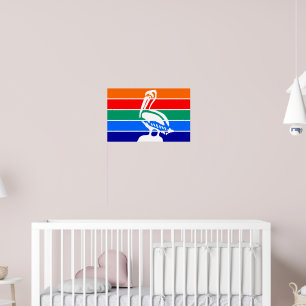 Poster met de vlag van Sint-Petersburg