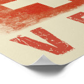 Poster met de Zwitserse  Ski Print (Hoek)