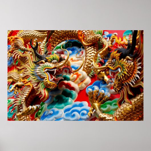 poster met dragon temple (Voorkant)