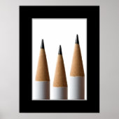 Poster met drie potloden (Voorkant)