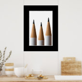 Poster met drie potloden (Keuken)