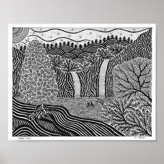 Poster met dubbele Herfst (Voorkant)