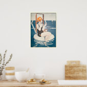 Poster met  Franse zomerillustratie (Keuken)