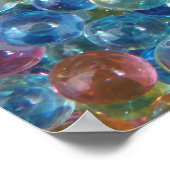 poster met gekleurde glazen kralen (Hoek)