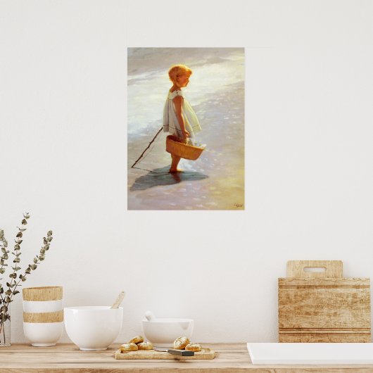 Poster met geweldige I. Davidi-schildering (Keuken)