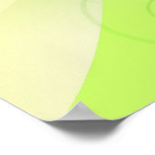 Poster met groene lebben (Hoek)