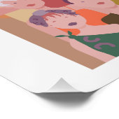 poster met groep mensen perfect poster (Hoek)