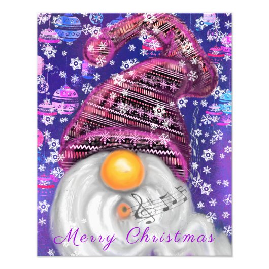 Poster met Happy Gnome (Voorkant)