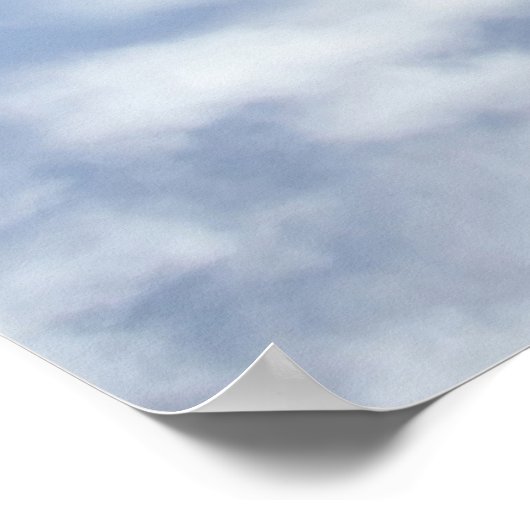 poster met hemelwolken (Hoek)