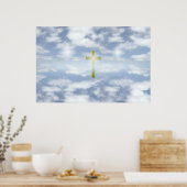 poster met hemelwolken (Keuken)