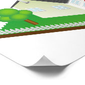 Poster met hernieuwbare energiehuis (Hoek)