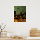 Poster met het schilderen van John Atkins Grimshaw (Keuken)
