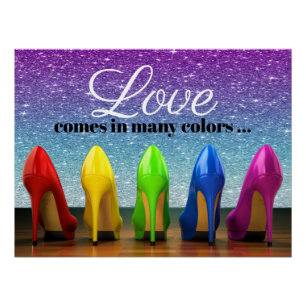 Poster met hoge hiel perfect poster