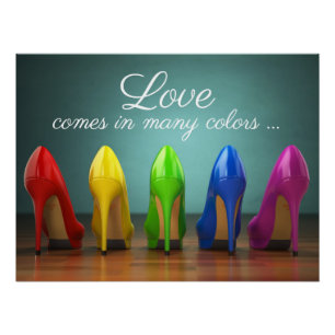 Poster met hoge hiel perfect poster