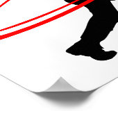 Poster met honkbal (Hoek)