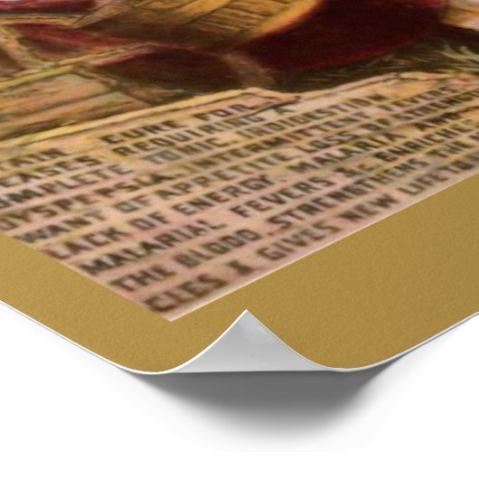 Poster met ijzerbitters (Hoek)