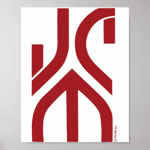 Poster met JCM-stylized Logo