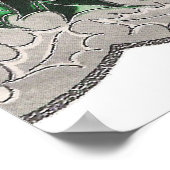 poster met kerst-kerkbelklok (Hoek)