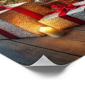 Poster met kerstbomen (Hoek)