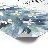 Poster met kerstboomluiers (Hoek)