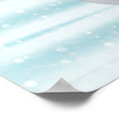 Poster met Kerstmis Snowman (Hoek)