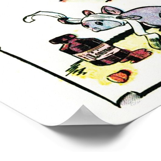 Poster met kinderliedje "Hickory Dickory Dock" (Hoek)