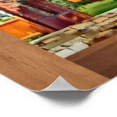 Poster met klavier, van kleurstof (Hoek)