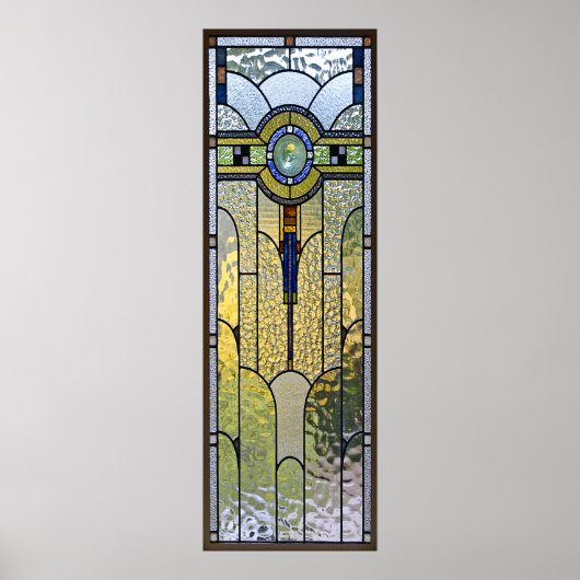 poster met kunstmatig gekleurd glas | MET INGANG V (Voorkant)