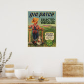 Poster met  label van Country Boy and Dog (Keuken)