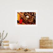 Poster met loopspeldenbal (Keuken)