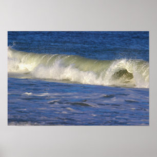 Poster met oceaan golven