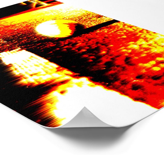 Poster met omlijmde tennis (Hoek)