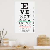 Poster met ooggrafieken (Keuken)