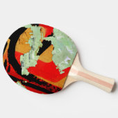 Poster met pellen tafeltennisbatje (Zijkant)