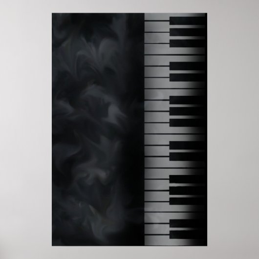 poster met pianoketoetsenbord (Voorkant)