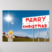 Poster met prettige kerstgraffiti (Voorkant)