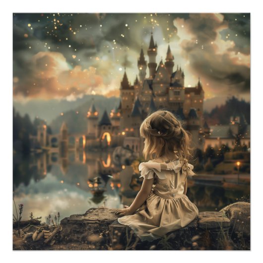 Poster met Princess Elly - Magisch Wanddecor (Voorkant)