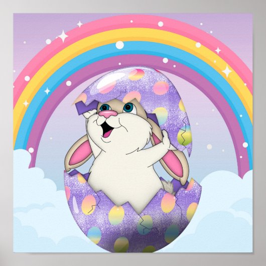 Poster met regenboog (Voorkant)