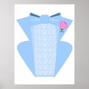 Poster met rode blauwtong
