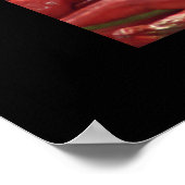 Poster met rode, hot Chilies (Hoek)