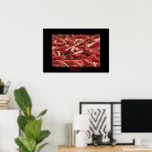 Poster met rode, hot Chilies (Thuiskantoor)