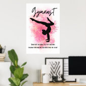 Poster met roze kleuren-plash-turnast (Thuiskantoor)