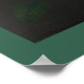 Poster met roze roos en rozenknoppen (Hoek)
