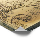 Poster met Rumi - Everything is music (Hoek)