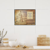 Poster met Rumi - Everything is music (Keuken)