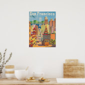 Poster met  San Francisco Motive (Keuken)